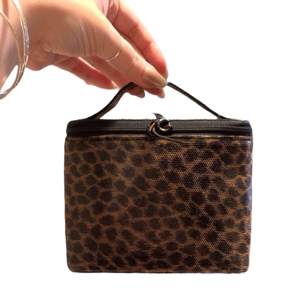 Loewe Leopard Top Handle Cosmetic Case - Picture 1 of 12